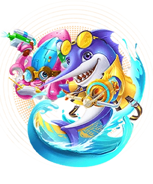 PH5666 fishing game interface with underwater creatures